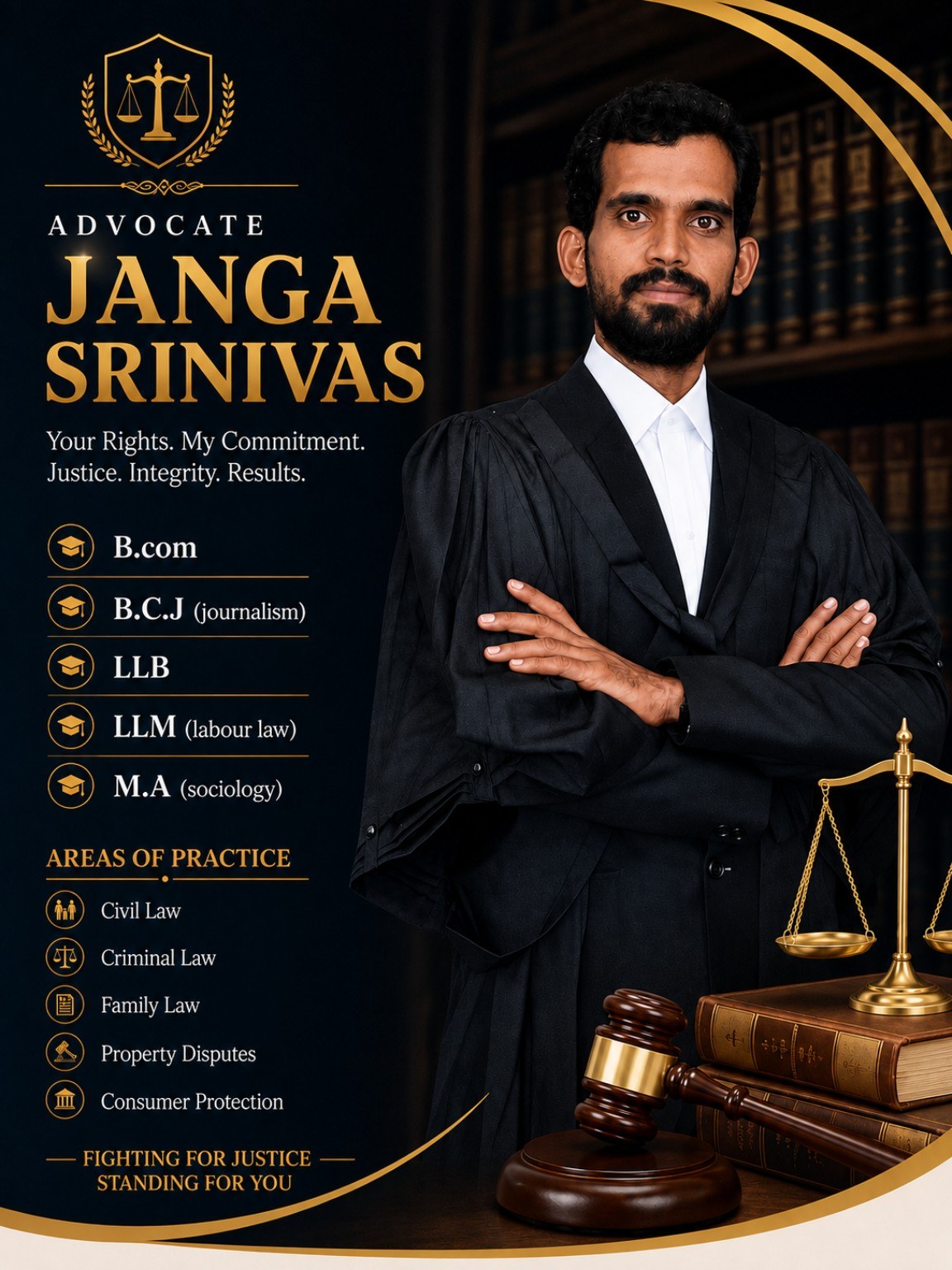 Janga Srinivas, Advocate — professional legal profile